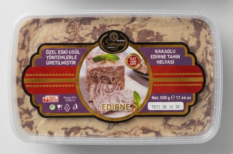 SARAYİÇİ LOKUMLARI EDİRNE HELVASI KAKAOLU 500 GR.